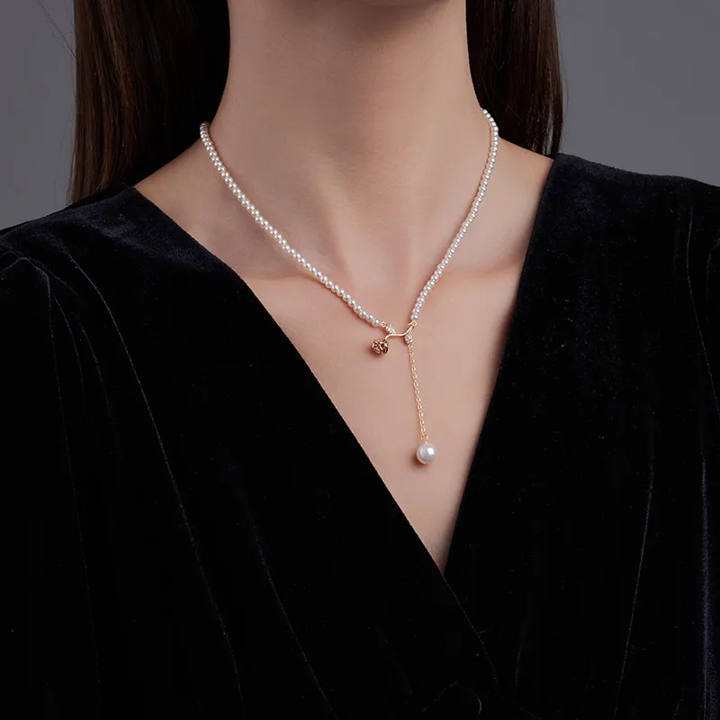 VIOLET Artificial Pearl Necklaces Women's-1