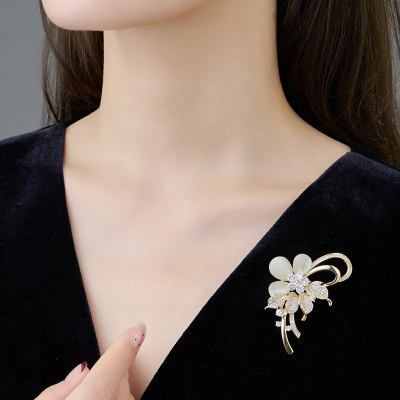 VIOLET Copper Alloy Brooches Women's-1