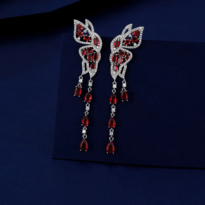 VIOLET Cubic Synthesis Of Zirconia Earrings Women's-3