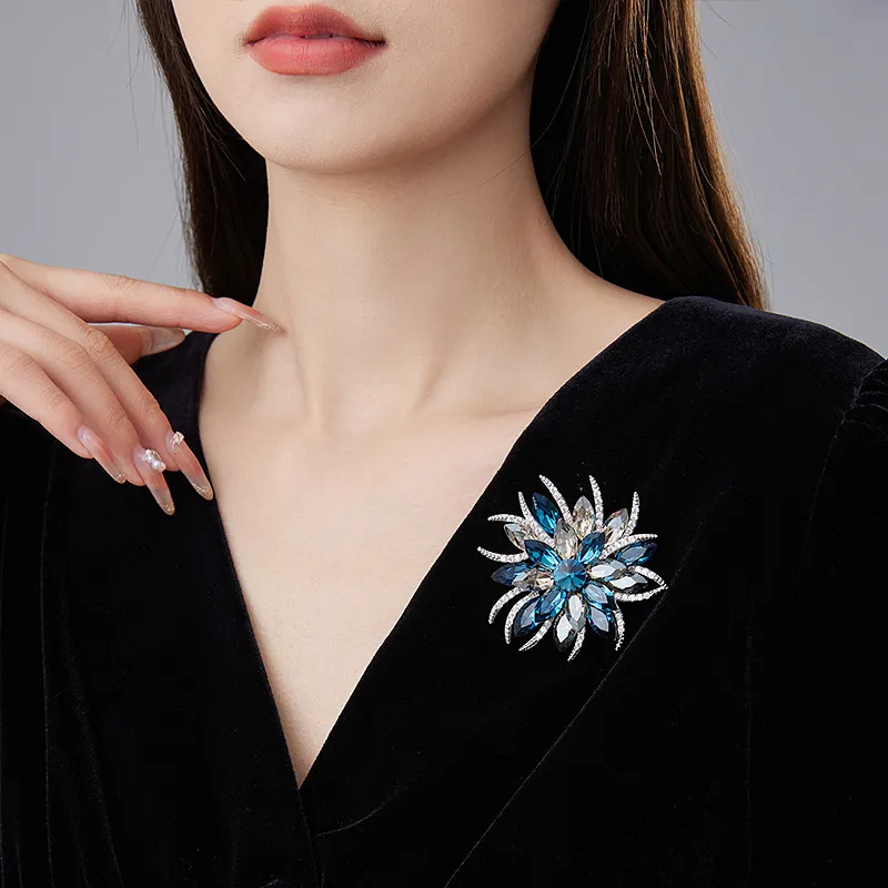 VIOLET Synthetic Cubic Zirconia Brooches Women's-5