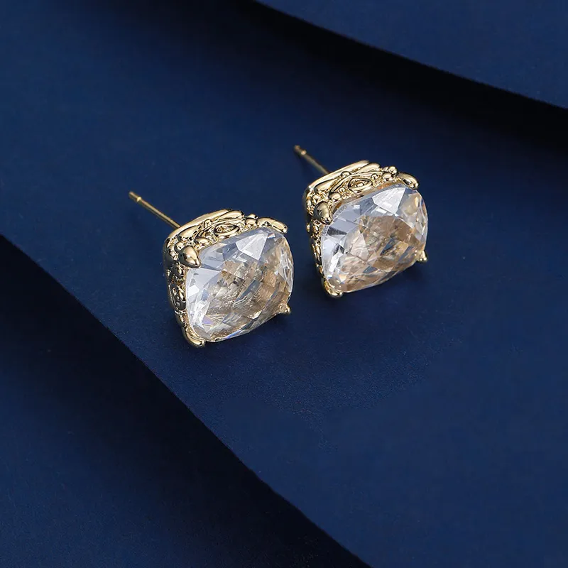 VIOLET S925 Silver Stud Earrings Women's-2