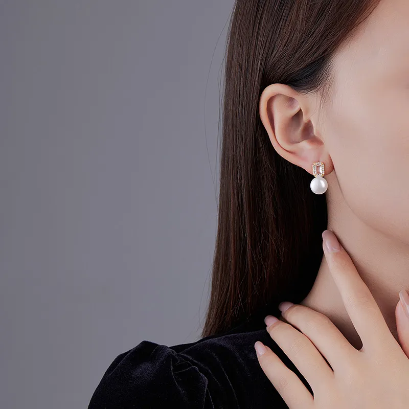 VIOLET S925 Silver Stud Earrings Women's-1