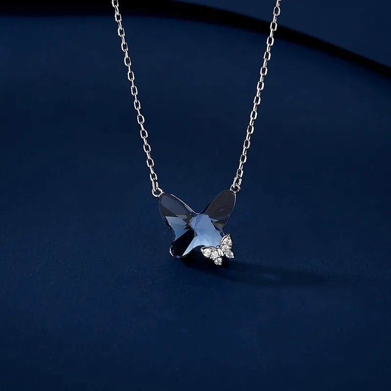 VIOLET S925 Silver Necklaces Women's-3