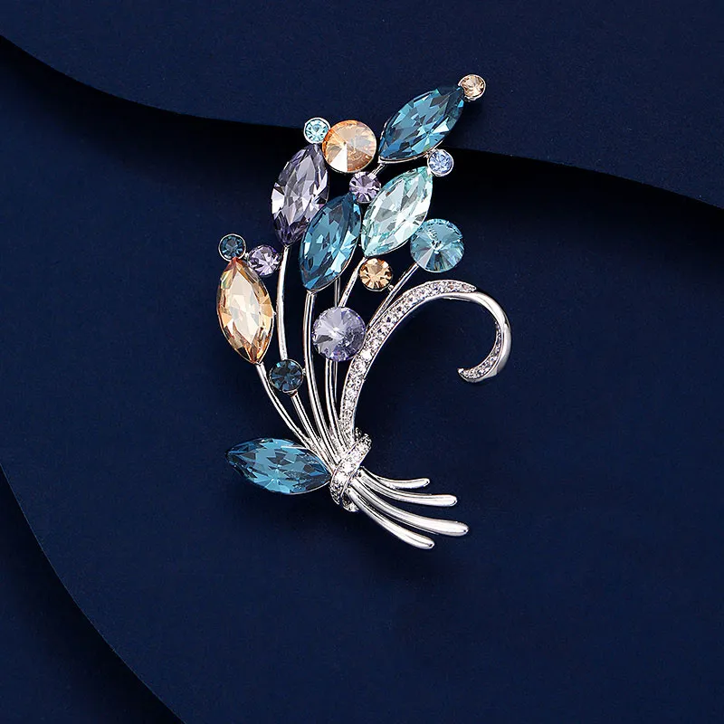 VIOLET Synthetic Cubic Zirconia Brooches Women's-2