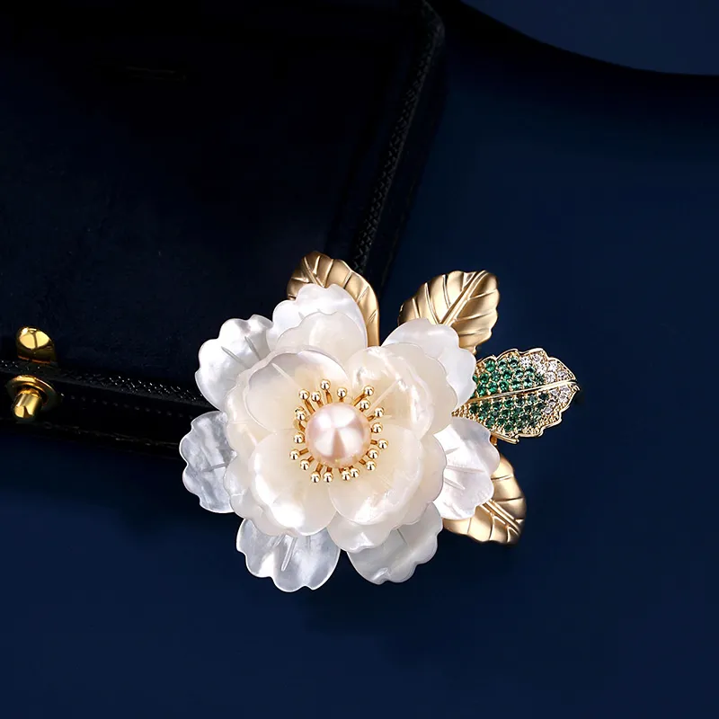 VIOLET Pearl Mother Of Pearl Eco Friendly Alloy Brooches Women's-3