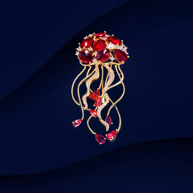 VIOLET Copper Alloy Brooches Women's-2