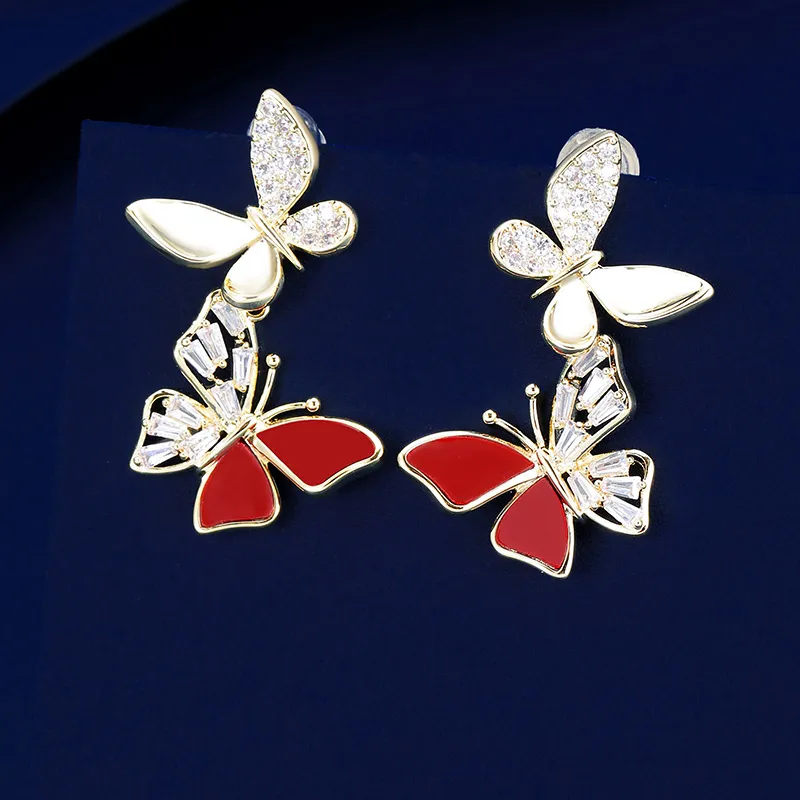 VIOLET Copper Alloy Earrings Women's-2
