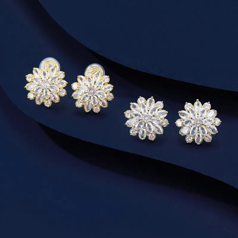 VIOLET Synthetic Cubic Zirconia Clip on Earrings For Those Without Ear Piercings Women's-3