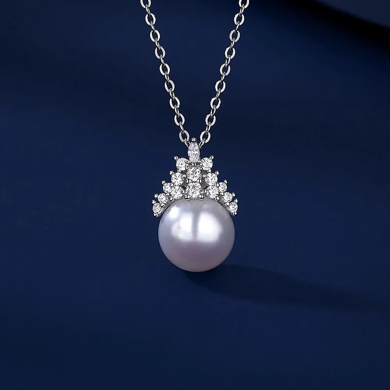 VIOLET Freshwater Pearl S925 Necklaces Women's-2