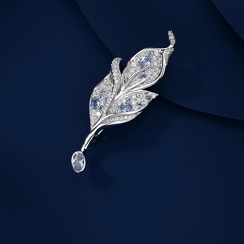 VIOLET S925 Silver Brooches Unisex-3