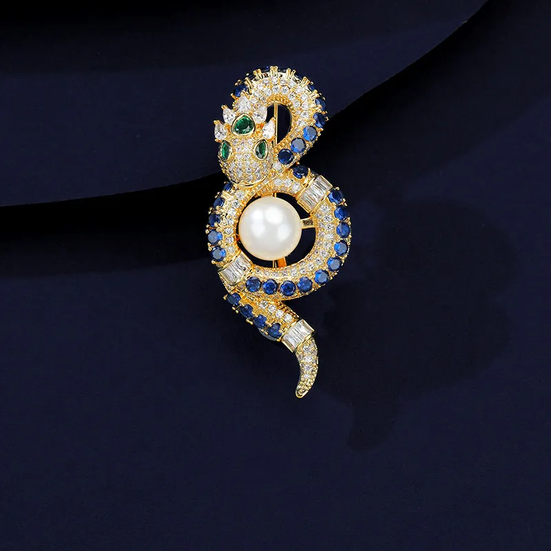 VIOLET Synthetic Cubic Zirconia Brooches Unisex-2
