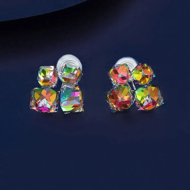 VIOLET Alloy Clip On Earrings Women's-2