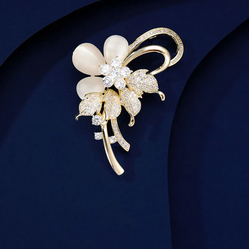 VIOLET Copper Alloy Brooches Women's-2