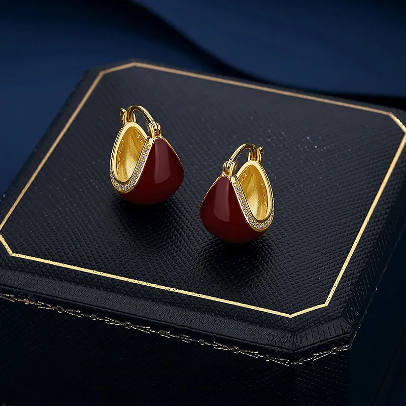 VIOLET Copper Alloy Earrings Women's-3