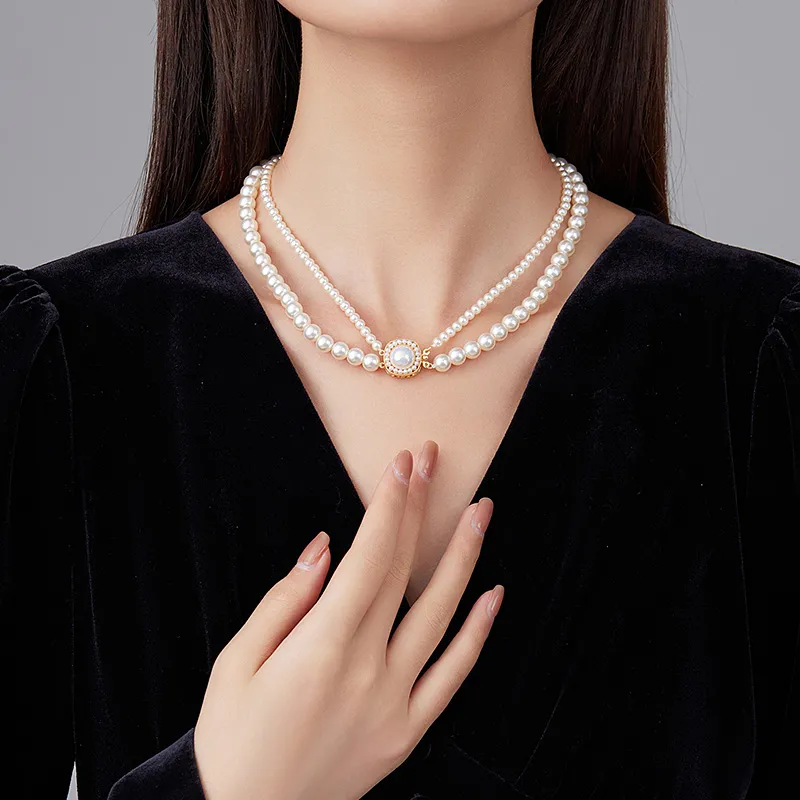 VIOLET Artificial Pearl Necklaces Women's-1