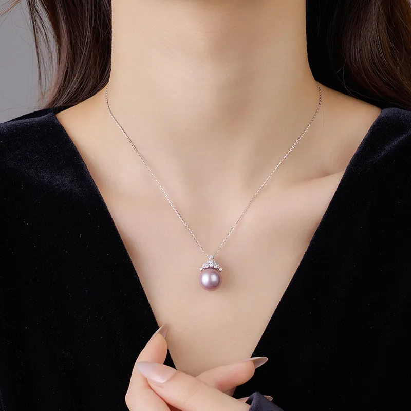 VIOLET S925 Silver Necklaces Women's-1