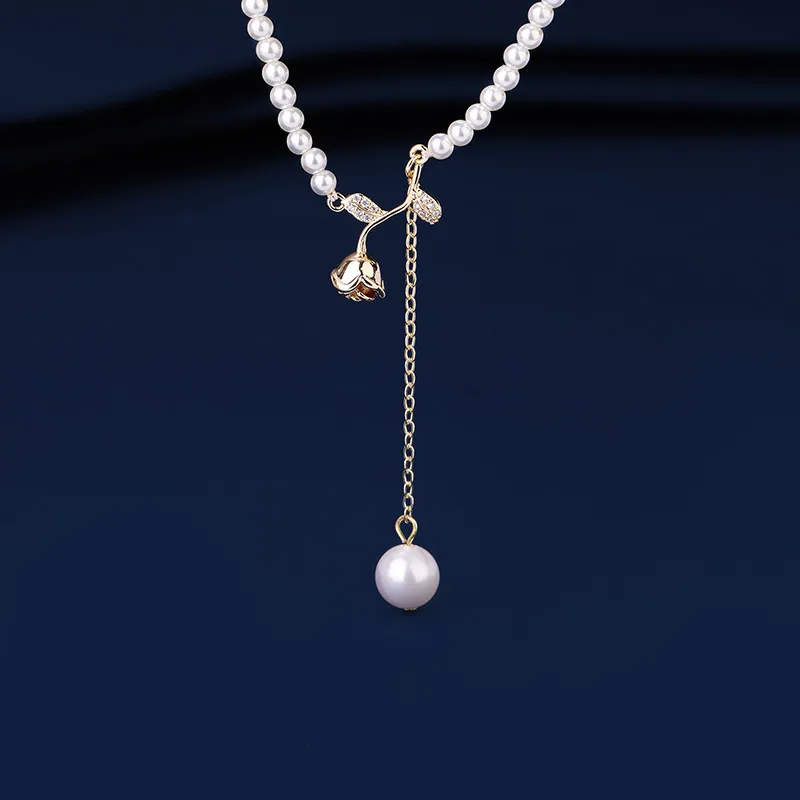 VIOLET Artificial Pearl Necklaces Women's-3
