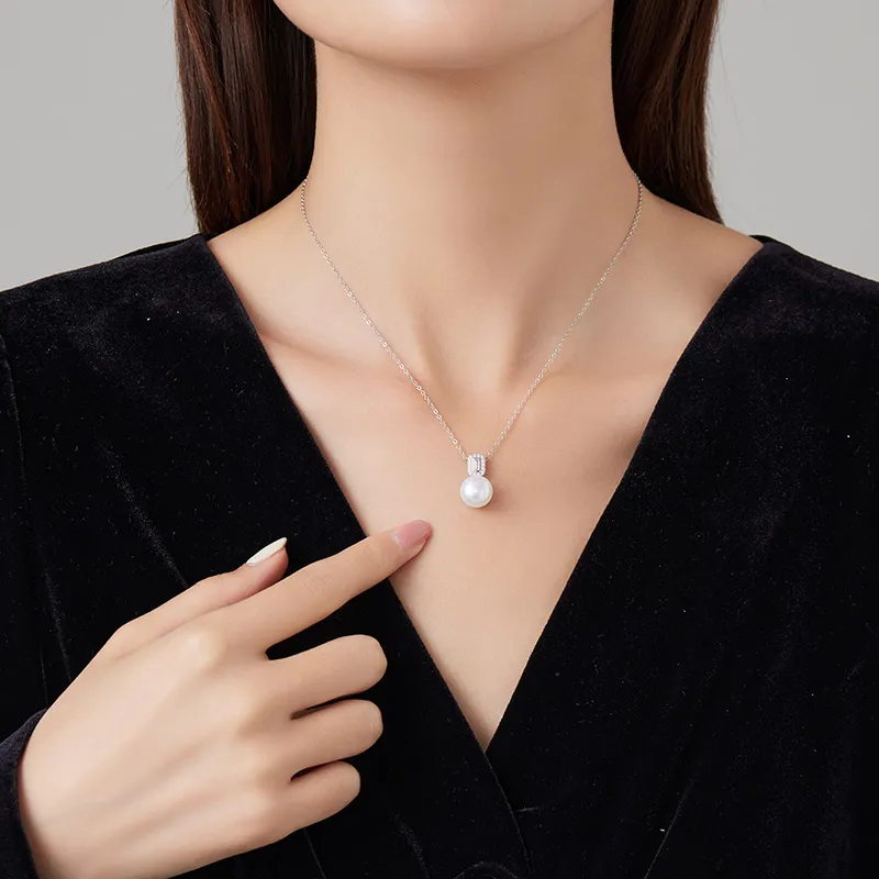 VIOLET S925 Silver Necklaces Women's-1