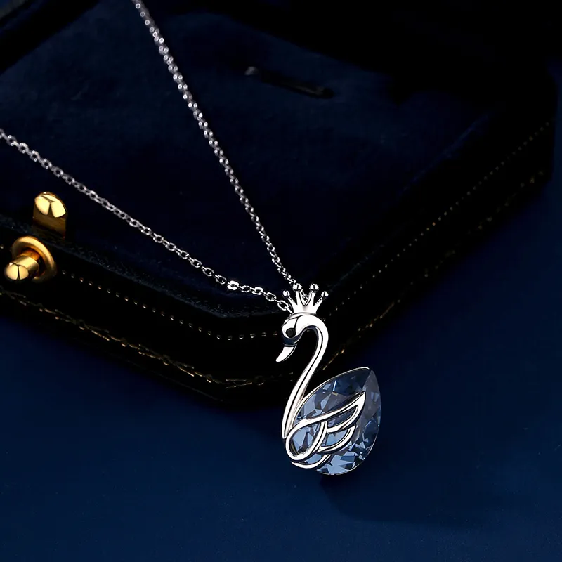 VIOLET S925 Silver Necklaces Women's-3