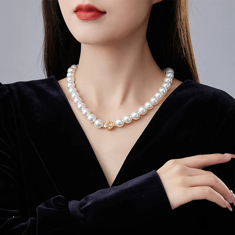 VIOLET Artificial Pearl Necklaces Women's-1