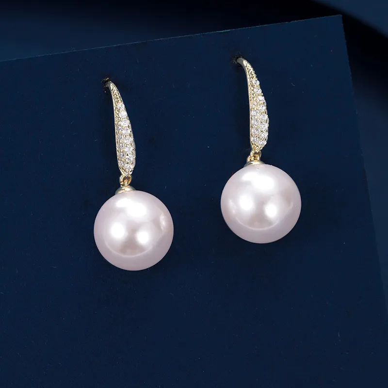 VIOLET Artificial Pearl Earrings Women's-2