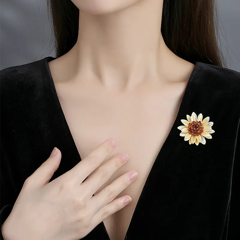 VIOLET Alloy Mother Of Pearl Brooches Women's-1