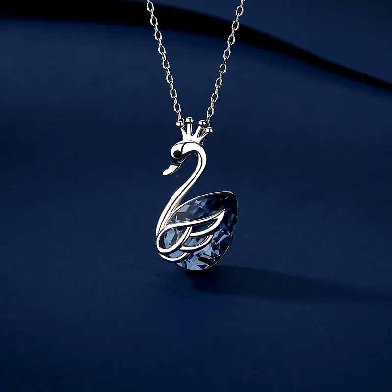 VIOLET S925 Silver Necklaces Women's-2
