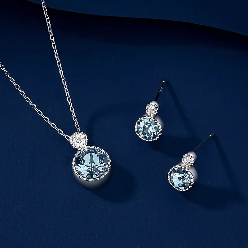 VIOLET S925 Silver Necklaces Women's-3