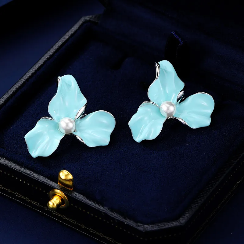VIOLET S925 Silver Stud Earrings Women's-3