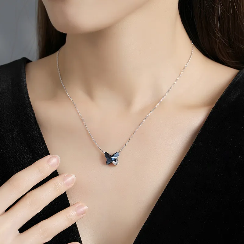VIOLET S925 Silver Necklaces Women's-1