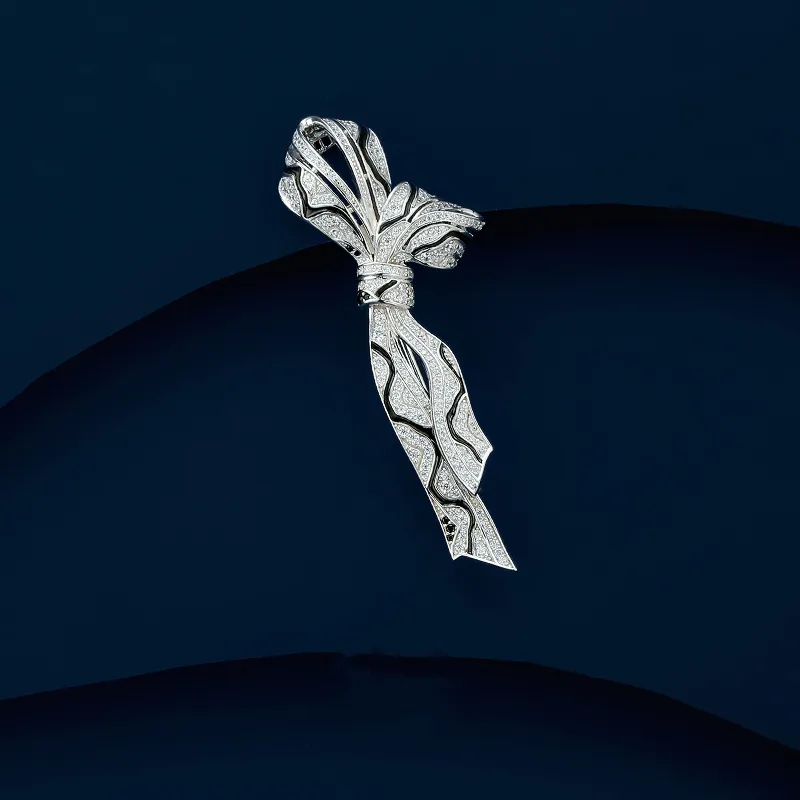 VIOLET S925 Silver Brooches Women's-2