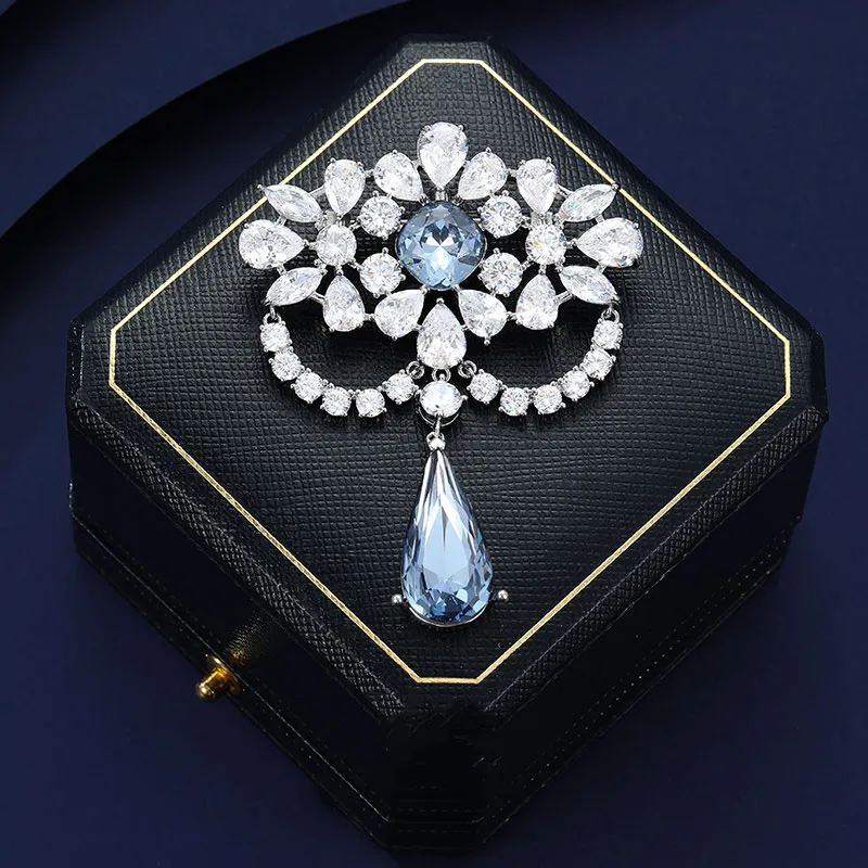 VIOLET Synthetic Cubic Zirconia Brooches Women's-3