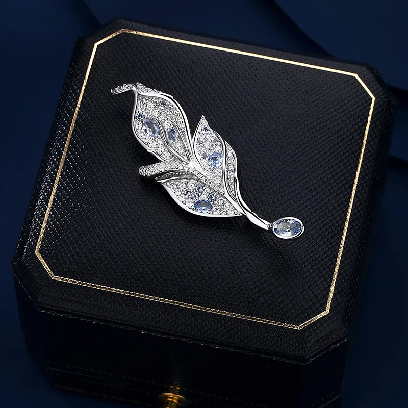 VIOLET S925 Silver Brooches Unisex-4