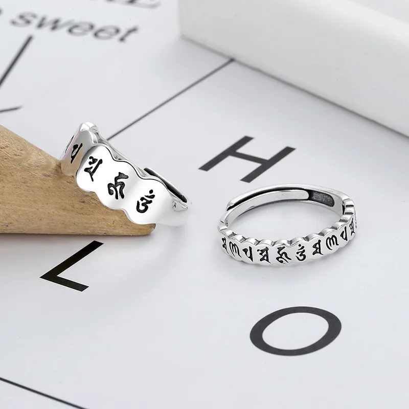 XIHUILIN S925 Sterling Silver Rings Unisex-3