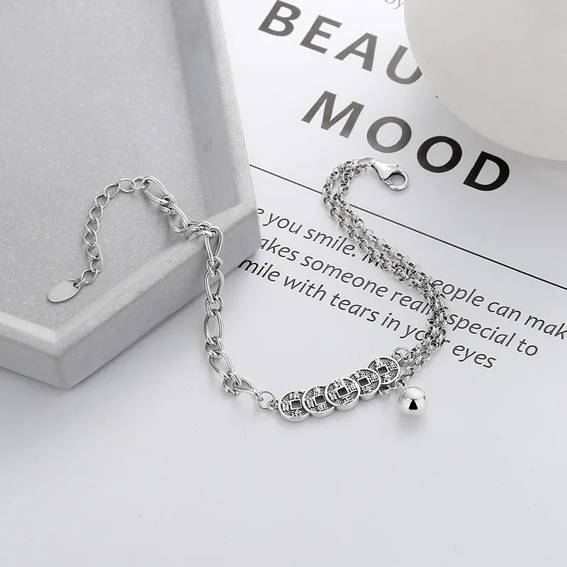 XIHUILIN 925 Sterling Silver Bracelets Unisex-1
