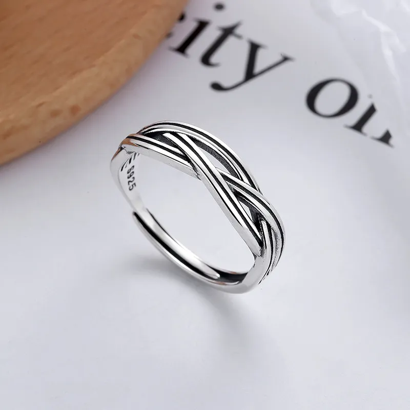 XIHUILIN S925 Sterling Silver Rings Women's-3