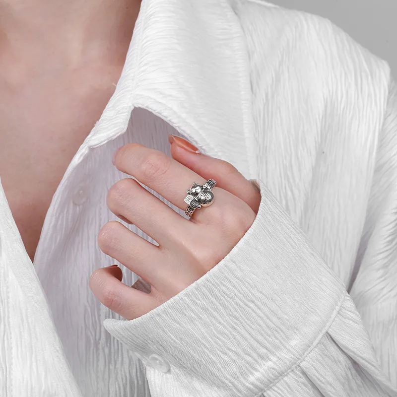 XIHUILIN S925 Silver Rings Unisex-3