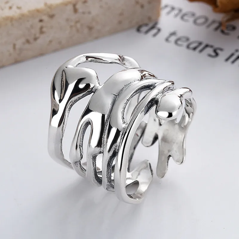 XIHUILIN S925 Silver Rings Women's-1