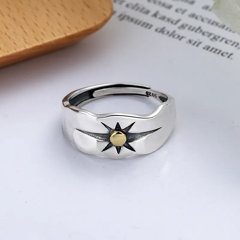 XIHUILIN S925 Sterling Silver Rings Unisex-2