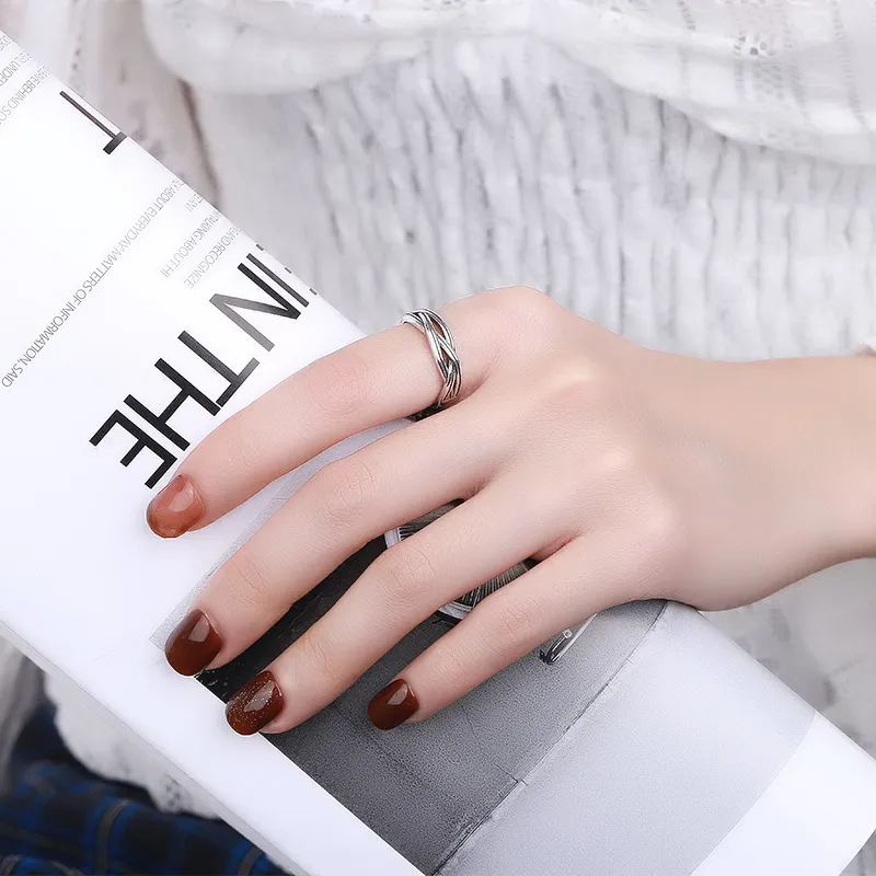 XIHUILIN S925 Sterling Silver Rings Women's-4