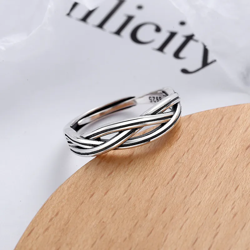 XIHUILIN S925 Sterling Silver Rings Women's-2