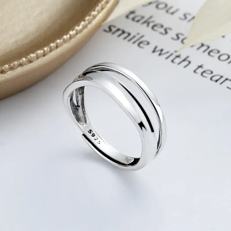 XIHUILIN S925 Sterling Silver Rings Women's-2
