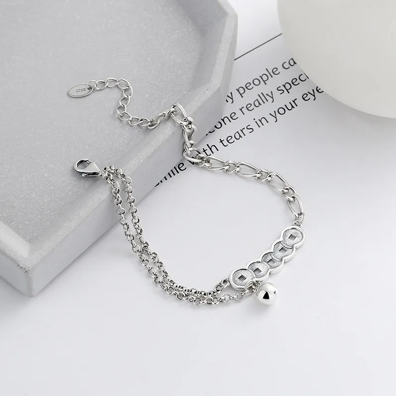 XIHUILIN 925 Sterling Silver Bracelets Unisex-4