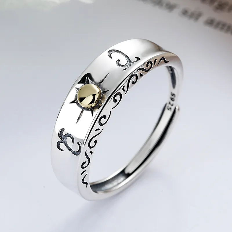 XIHUILIN S925 Sterling Silver Rings Unisex-4