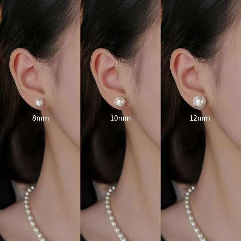 XIHUILIN S925 Silver Stud Earrings Women's-1