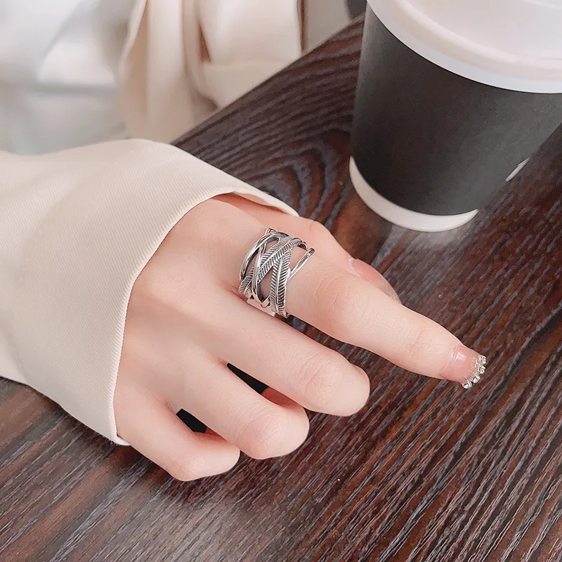 XIHUILIN S925 Sterling Silver Rings Unisex-4