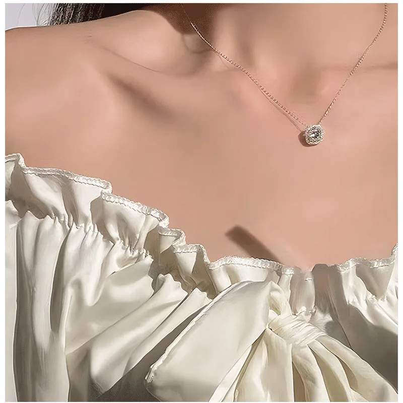 XIHUILIN Steel Necklaces Women's-3