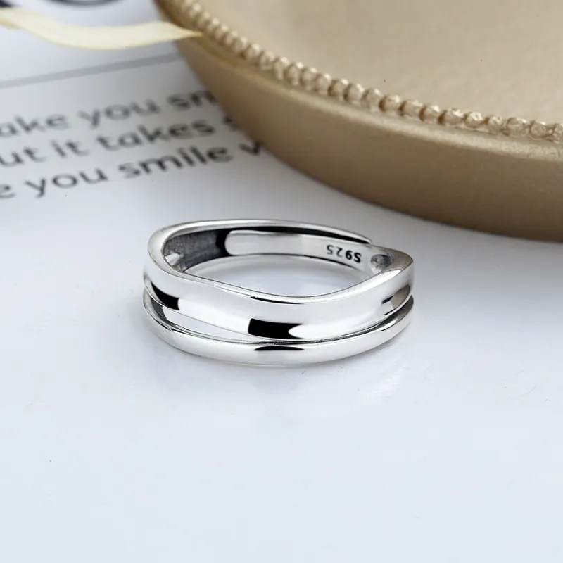 XIHUILIN S925 Sterling Silver Rings Women's-3