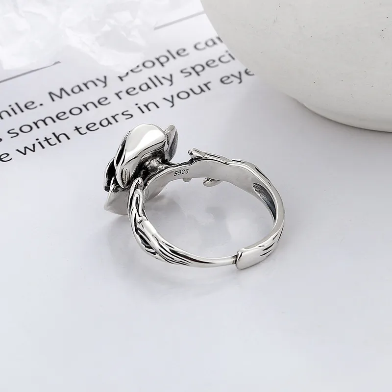 XIHUILIN S925 Sterling Silver Rings Women's-5