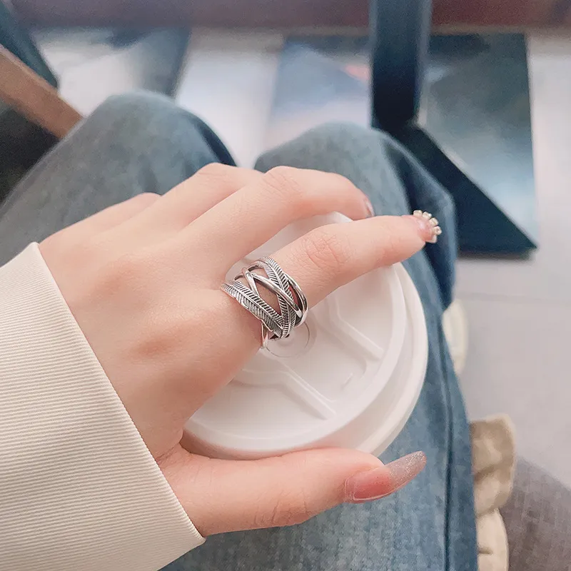 XIHUILIN S925 Sterling Silver Rings Unisex-3